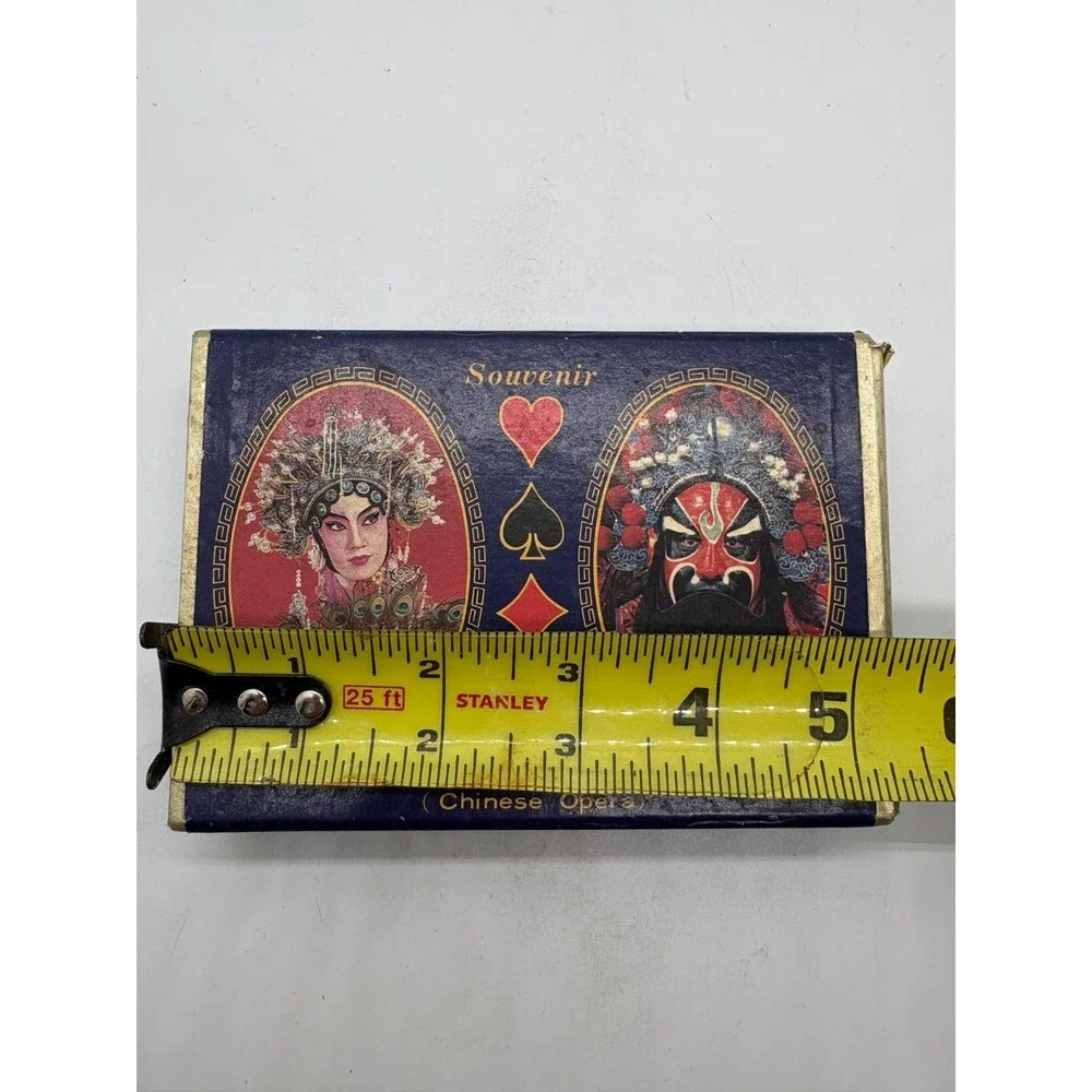 Vintage Chinese Opera Souvenir Playing Cards Double Deck Sleeve